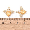 Brass Micro Pave Cubic Zirconia Pendants KK-A284-14G-02-3