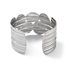 304 Stainless Steel Cuff Bangles for Women BJEW-Z078-20P-3