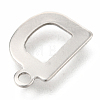 Non-Tarnish 201 Stainless Steel Charms STAS-C021-06P-D-3