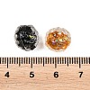 Hammered Handmade Foil Glass Beads FOIL-T009-03-3