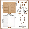4Pcs Kraft Paper Passport Cover DIY-WA0001-39-2