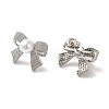 Brass Micro Pave Cubic Zirconia Stud Earrings for Women EJEW-M251-05P-2