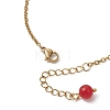 Cherry Alloy Enamel Charm Bracelets BJEW-JB13132-4