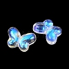 AB Color Plated Transparent Glass Beads GLAA-Z020-01-3