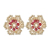 Flower Glass Seed Bead Stud Earrings EJEW-MZ00668-01-2