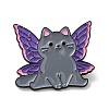 Cat with Butterfly Wing Enamel Pins JEWB-K018-04C-EB-1