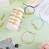 10Pcs 10 Color Alloy Infinity with Hope Link Bracelets Set for Men Women BJEW-TAC0008-01-4