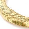 Iron Round Snake Chains Choker Necklaces NJEW-P289-04G-3