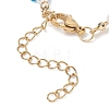 Natural White Shell Star & Glass Seed Beaded Bracelets for Women BJEW-JB13282-5
