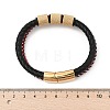 Braided Leather Multi-strand Bracelets BJEW-Z081-15G-5