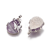 Natural Amethyst Pendants G-K296-B08-2