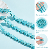 3 Strands 3 Styles Synthetic Turquoise Beads Strands G-AR0004-69A-4