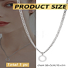 1Pc 304 Stainless Steel Letter Pendant Necklaces NJEW-LP0001-33O-P-2