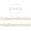 Handmade Brass Flat Oval Link Chains CHC-N021-07-4