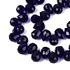 Transparent Glass Beads Strands GLAA-Q116-01A-B19-3