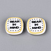 Printed Opaque Resin Beads RESI-N043-10A-1