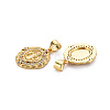 Brass Micro Pave Cubic Zirconia Pendants KK-Q252-053-NF-2