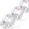 Handmade Transparent Acrylic Twist Chains X-AJEW-JB00660-2