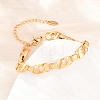 304 Stainless Steel Link Chain Bracelets for Women BJEW-D460-08G-1