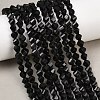 Natural Black Tourmaline Beads Strands G-P611-C37-01-1