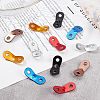 SUPERFINDINGS 36Pcs 6 Colors Aluminum Alloy Guyline Cord Adjuster AJEW-FH0001-45-4