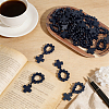 25Pcs Wood Cross & Round Beads Finger Rings RJEW-NB0001-09A-4