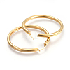 201 Stainless Steel Big Hoop Earrings X-EJEW-A052-19D-G-2