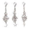 3Pcs 304 Stainless Steel Macrame Pouch Empty Stone Holder Pendant Decorations HJEW-JM04380-02-1