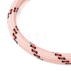 Braided Round Polyester Cord Bracelet Makings FB-CBAEDA0-01P-30-2