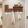 5 Colors Flower Silicone Key Cover Cap Keychains AJEW-DJ0005-51-3