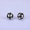 Printed Round Silicone Focal Beads SI-JX0056A-42-1