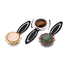 Alloy & Iron Bookmark Cabochon Settings PALLOY-N184-10AB-6