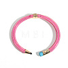 Pencil Design Alloy Enamel Cuff Bangles FS-WG7604E-02-1