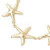 304 Stainless Steel Starfish Link Bracelets BJEW-JB13339-3