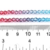 Gradient Color Baking Painted Glass Bead Strands DGLA-A039-T6mm-A017-5