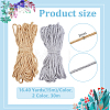 30M 2 Colors 3-Ply Polyester Twisted Cord OCOR-ME0001-88-2
