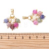 Natural Multicolor Tourmaline and Pearl Pendants PALLOY-JF05740-2