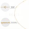 DIY Clear Cubic Zirconia Star Link Chain Bracelet Necklace Making Kit DIY-CA0005-49-5