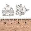 Rack Plating Brass Micro Pave Cubic Zirconia Pendants KK-CBAB1AF-20P-3