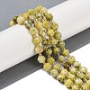 Natural Yellow Turquoise(Jasper) Beads Strands G-O201B-118F-1