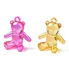 Electroplate Transparent UV Plating Acrylic Pendants OACR-I014-13-2