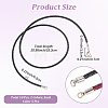 10Pcs 2 Colors Braided Leather Cords Necklace Making NCOR-CL0001-03A-2