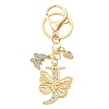 Alloy Rhinestone & Iron Keychain KEYC-YW00279-05-1