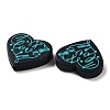 Food Grade Heart with Word Love Silicone Focal Beads LS-SIL-NH0001-01C-2