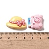 Opaque Cute Resin Decoden Cabochons RESI-B023-09-3