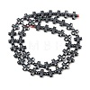 Electroplated Synthetic Non-magnetic Hematite Beads Strands G-K375-E02-02-3