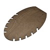 Leaf Shape MDF & Iron Pendant Necklace Jewely Display Stands NDIS-G008-02B-01-3