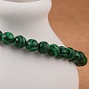 Synthetic Malachite Bead Stretch Bracelets X-BJEW-K212-A-031-4