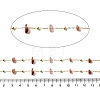 Handmade Natural Carnelian Chip Beaded Chains CHC-F020-09G-19-2