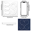 Acrylic Earring Handwork Template TOOL-WH0152-014-3